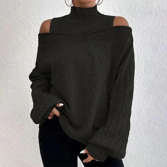 Léa blanchet | elegante longsleeve met hangende schouders