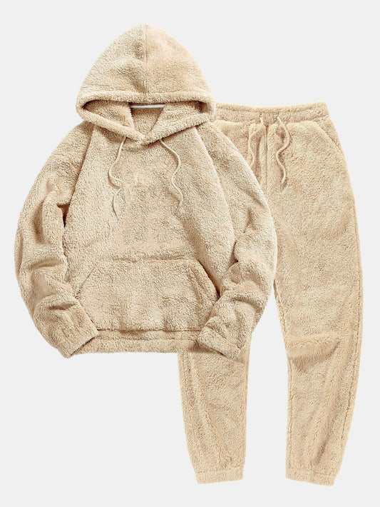 Clara - Dames Teddy Knuffel Set met Hoodie en Jogging Top