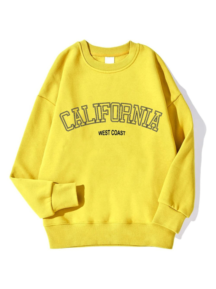 Sharon | Oversized Sweatshirt Met Californië Tekstopdruk Voor Dames