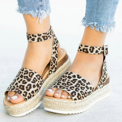 Jimena® | Damesplatformsandalen met verstelbaar enkelbandje