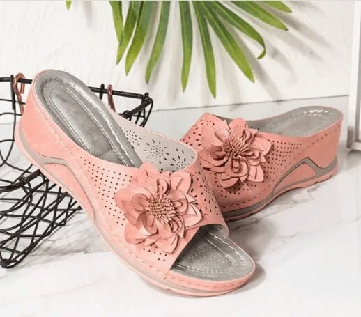 Xiomara® | Orthopedische sandalen van zacht leer met ondersteuning van de voetboog