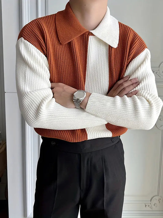 Henrik - longsleeve in Koreaanse stijl voor mannen