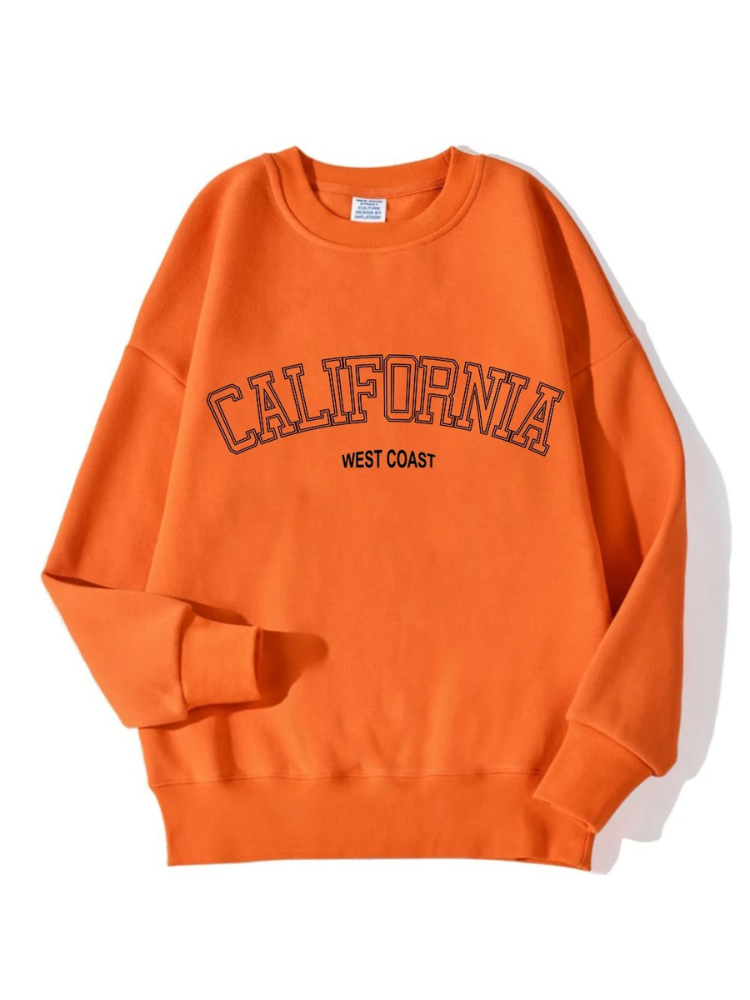 Sharon | Oversized Sweatshirt Met Californië Tekstopdruk Voor Dames