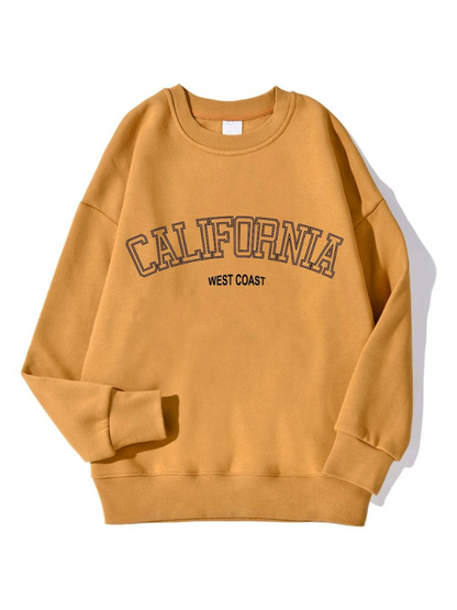 Sharon | Oversized Sweatshirt Met Californië Tekstopdruk Voor Dames