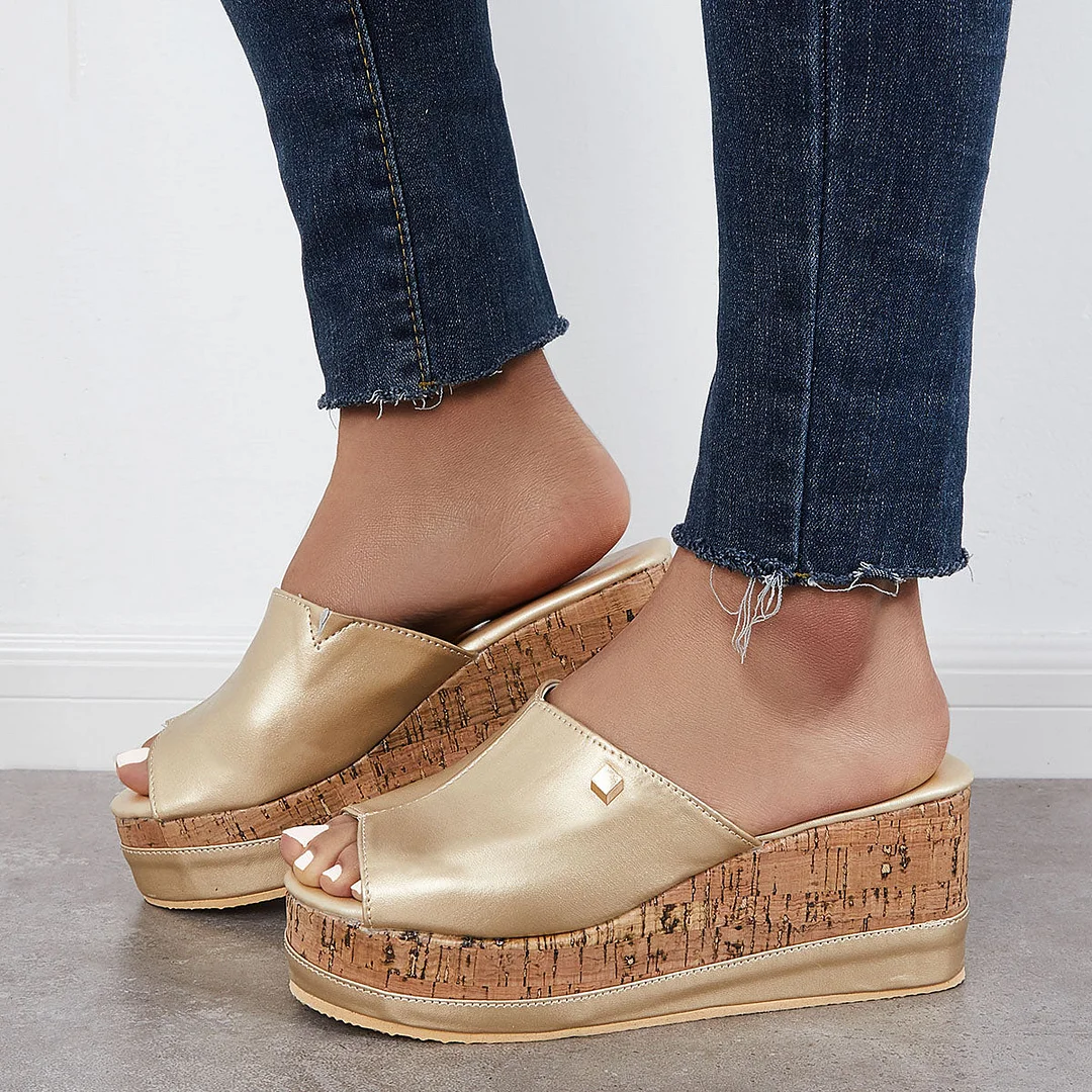 Shannon Comfortabele sandalen met veter en kurkzool Platformschoenen