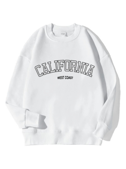 Sharon | Oversized Sweatshirt Met Californië Tekstopdruk Voor Dames