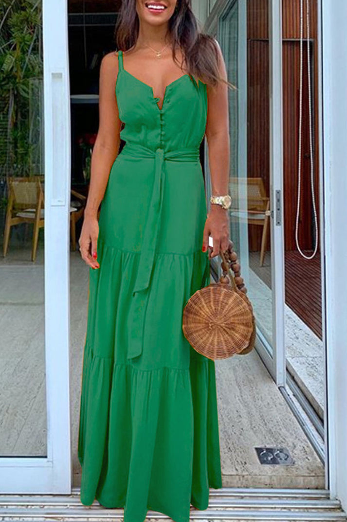 Klassieke vloerlange maxi jurk