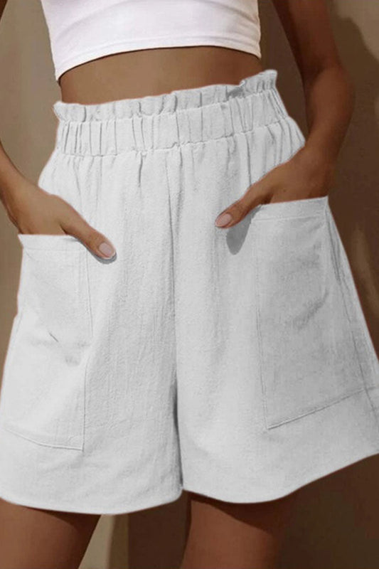 mode casual stevige tas losse hoge taille wijde broekspijpen