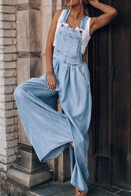 Fashion casual stevige tas voor spaghettibandjes losse jumpsuits (4 kleuren)