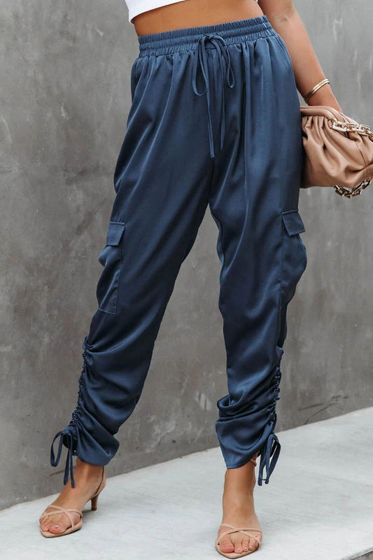 Casual effen kleur los Harlan broekje (3 kleuren)