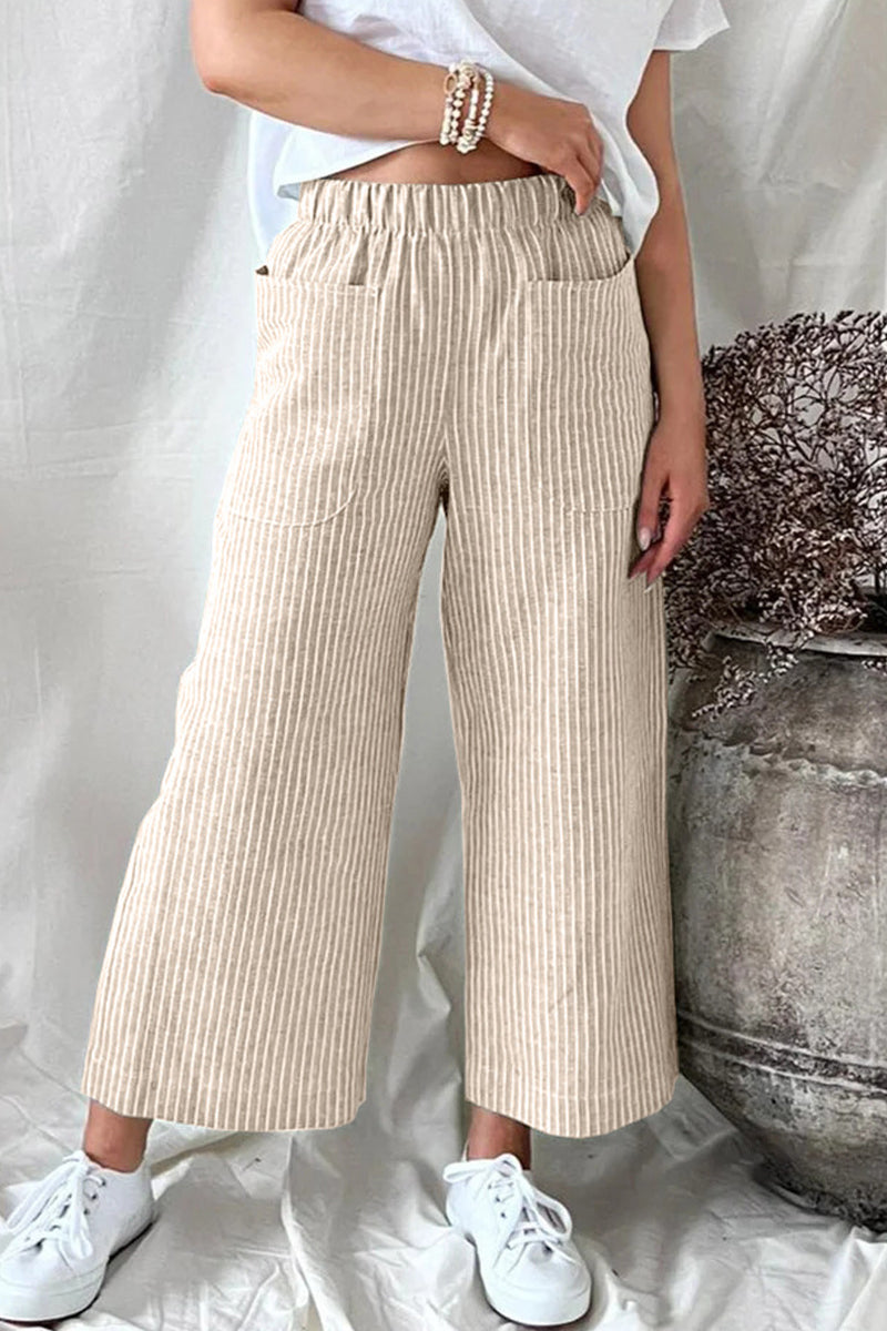 Casual vaste zak Loose rechte broek (5 kleuren)