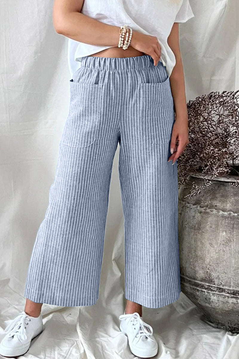 Casual vaste zak Loose rechte broek (5 kleuren)