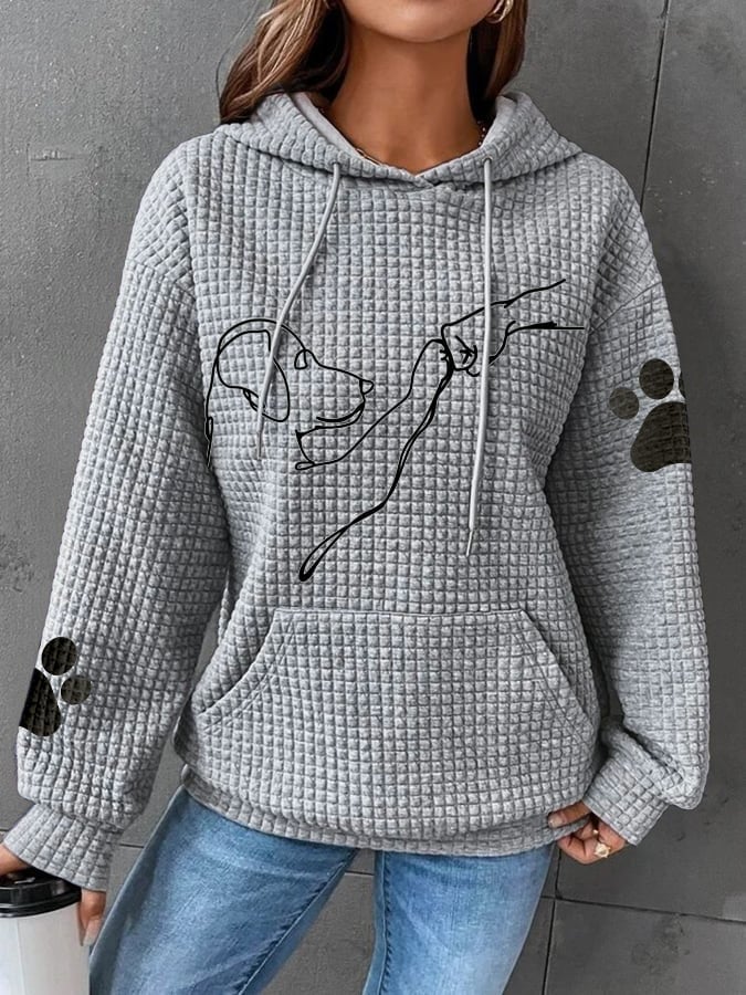 Sharon | Stijlvolle Pet Bedrukte Hoody Voor Vrouwen