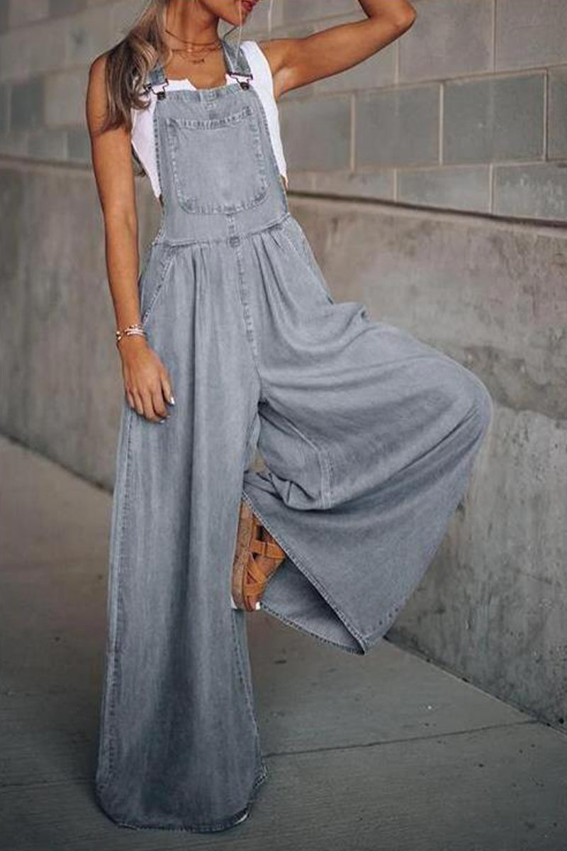 Fashion casual stevige tas voor spaghettibandjes losse jumpsuits (4 kleuren)