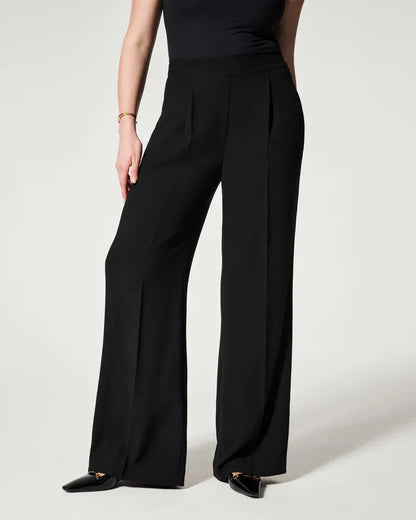 Wijde geplooide broek voor dames