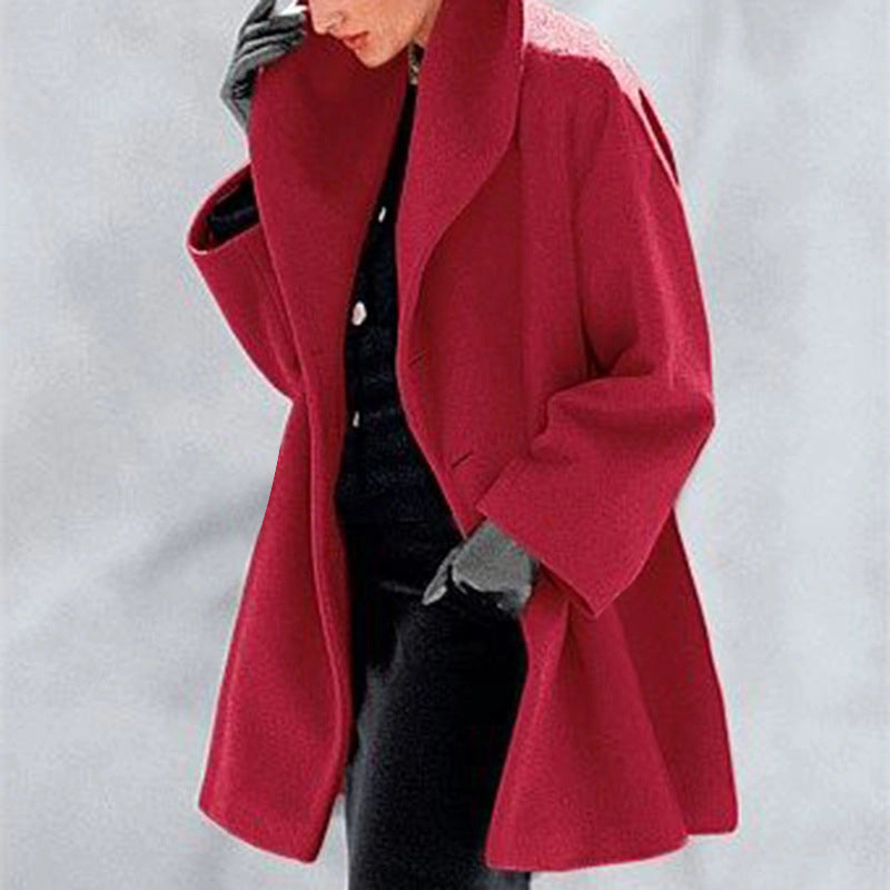 Yzra Coat | Loose Coat in Solid Color