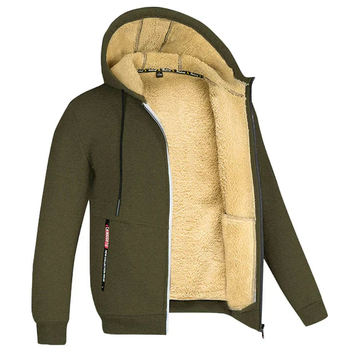 Ylwen Jas | Men's hooded fleece jacket