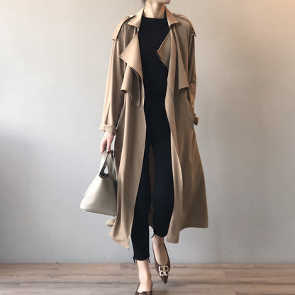 Dames retro baggy trenchcoat