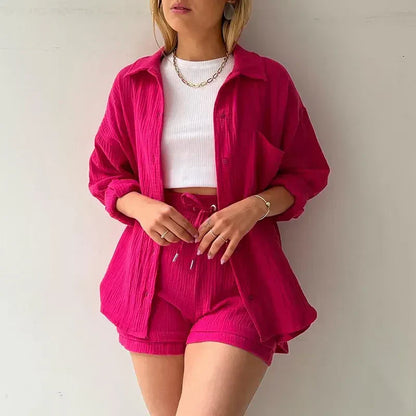 Dames tweedelig T-shirt met lange mouwen Fashion Casual Suit