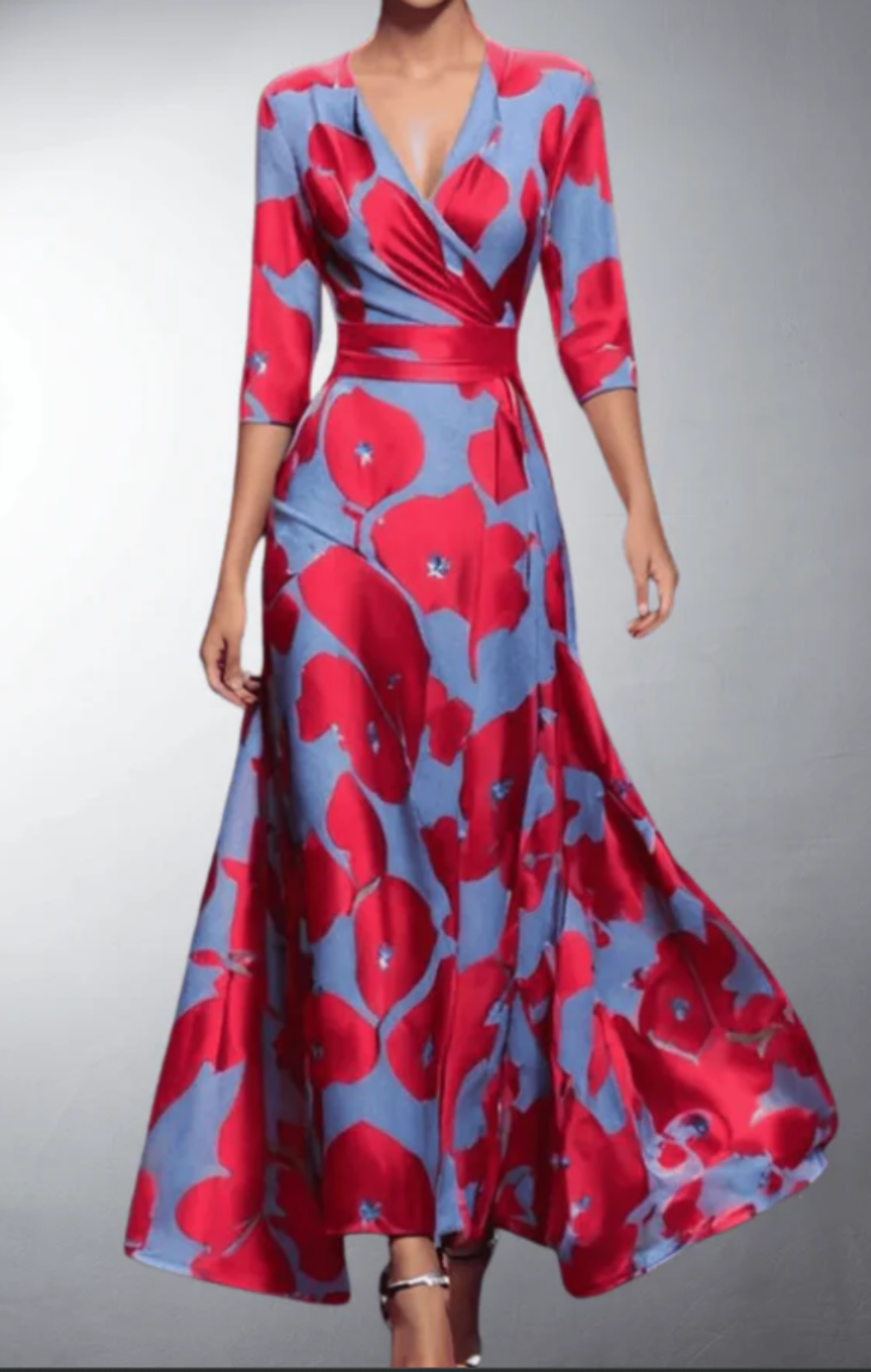 Flora bloem maxi jurk