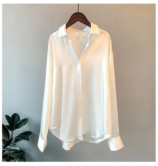 Satijnen blouse voor vrouwen