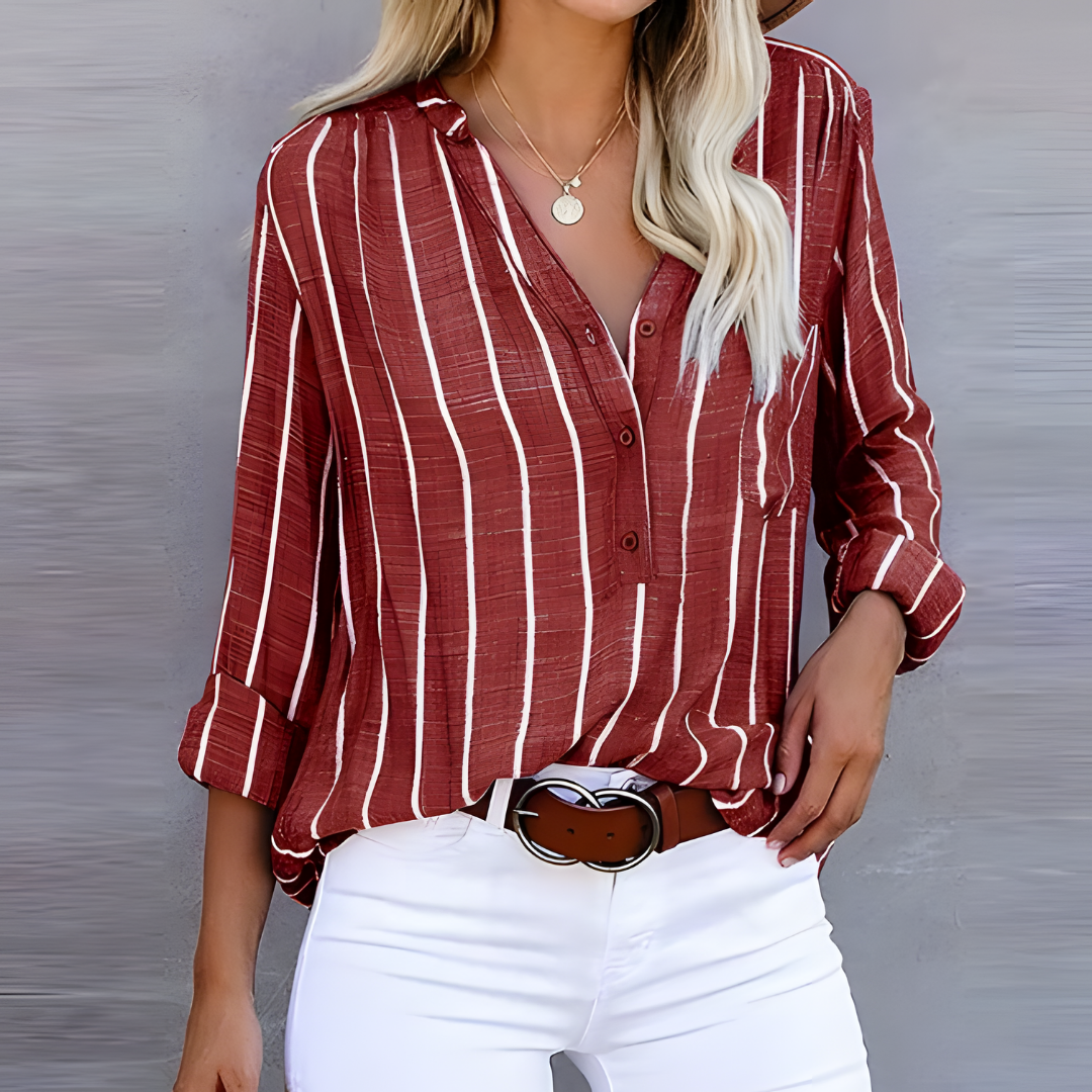 Jantien - Trendy gestreepte blouse voor dames