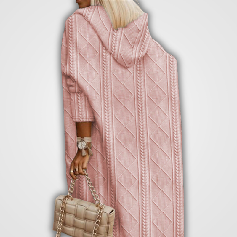 ANNEKE LANG CARDIGAN VEST MET CAPUCHON