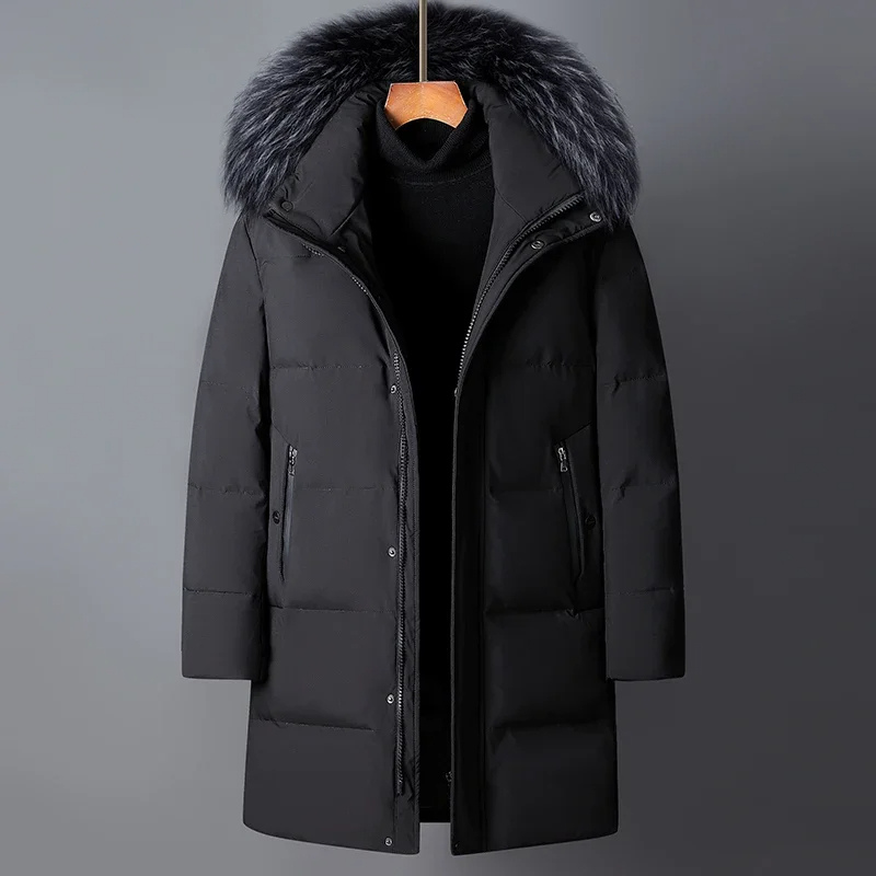 Bastian Jacket | Men's Fur Hooded and Zipped Winter Jacket