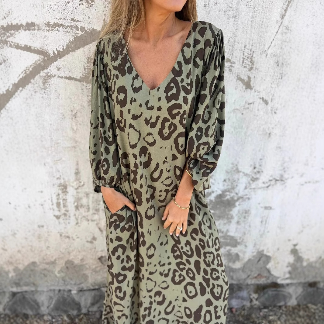 Jurk met luipaardprint