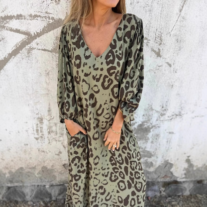 Jurk met luipaardprint