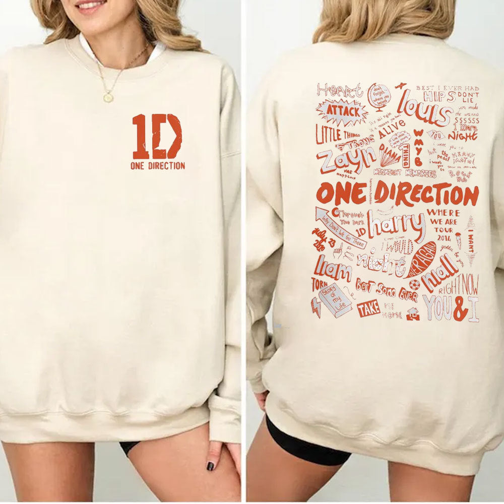 Heidi Mode | One Direction Crewneck Hoodie Alle Albums