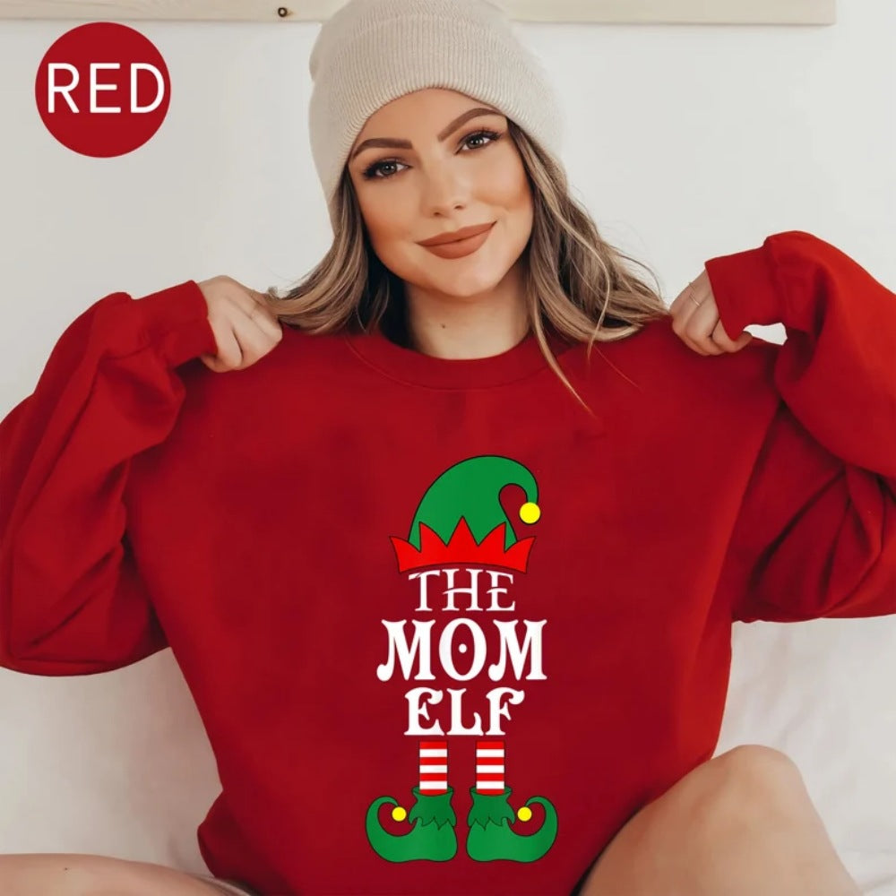 Heidi Mode | Kerstmis Mama Elf Familie Hoodie