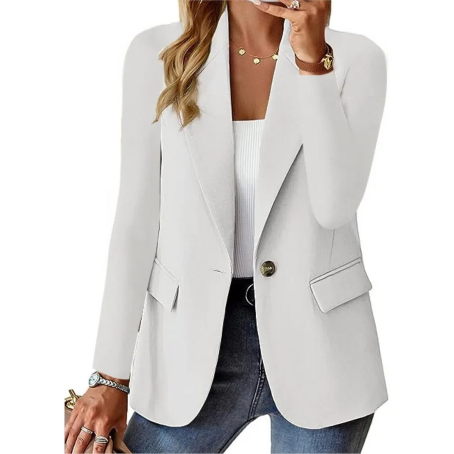 Nina | Casual lange mouw dames blazer