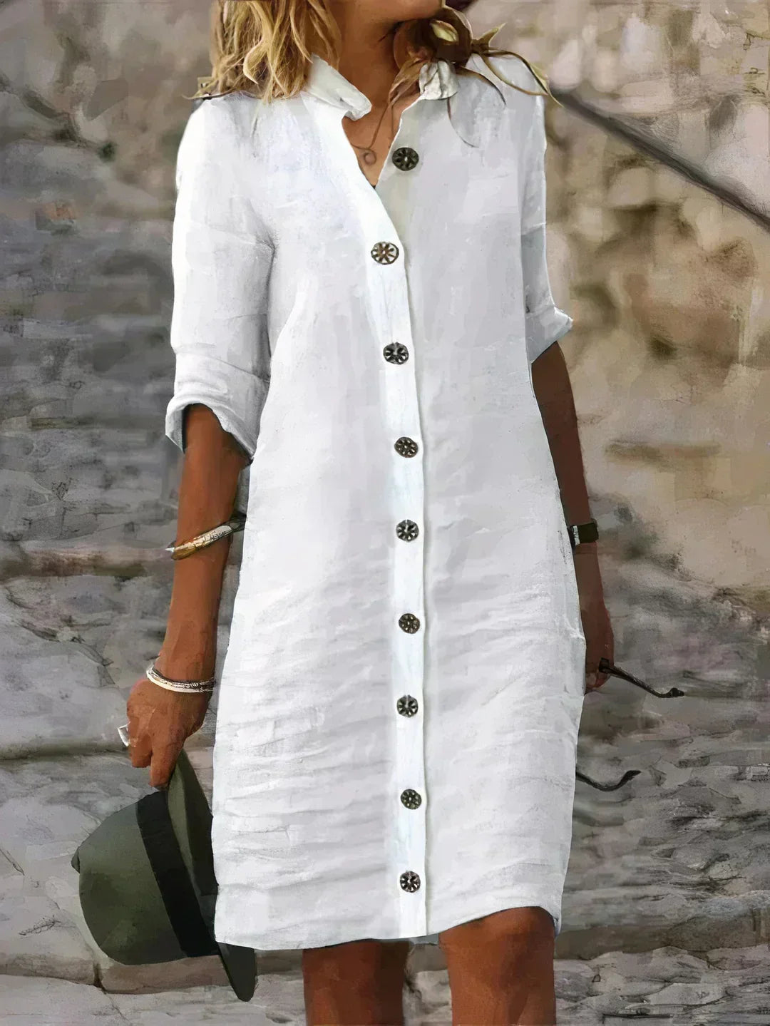 Casual linnen zomerjurk