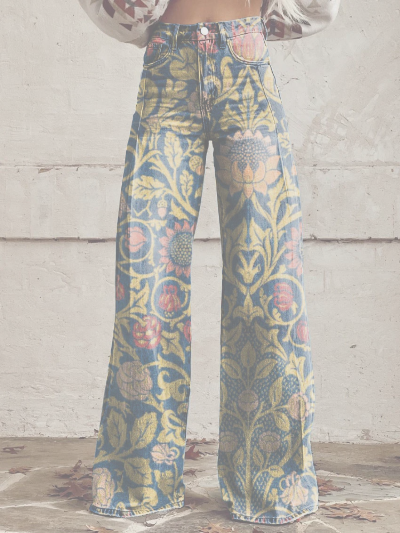 Inasha - Artistiek Ontworpen Broek voor Vrouwen