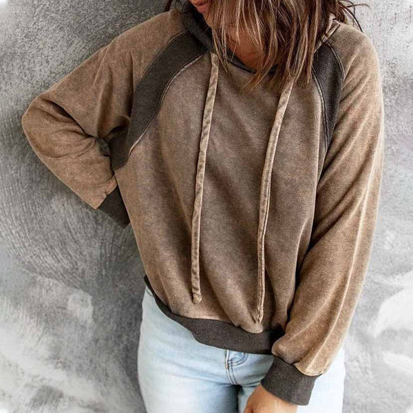 Casual sweatshirt met capuchon en lange mouwen