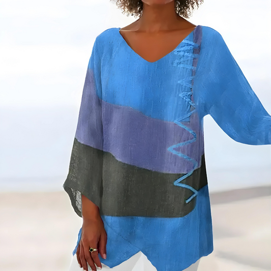 Joyce Elegante Artistieke Top