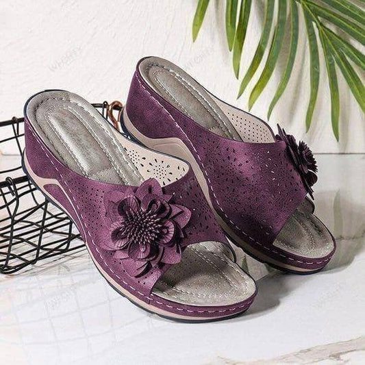 Renata® | Orthopedische sandalen van zacht leer met ondersteuning van de voetboog