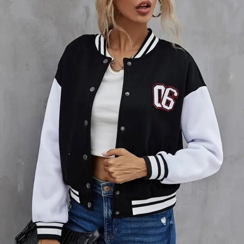 Heathra - Trendy Varsity Jas voor Vrouwen