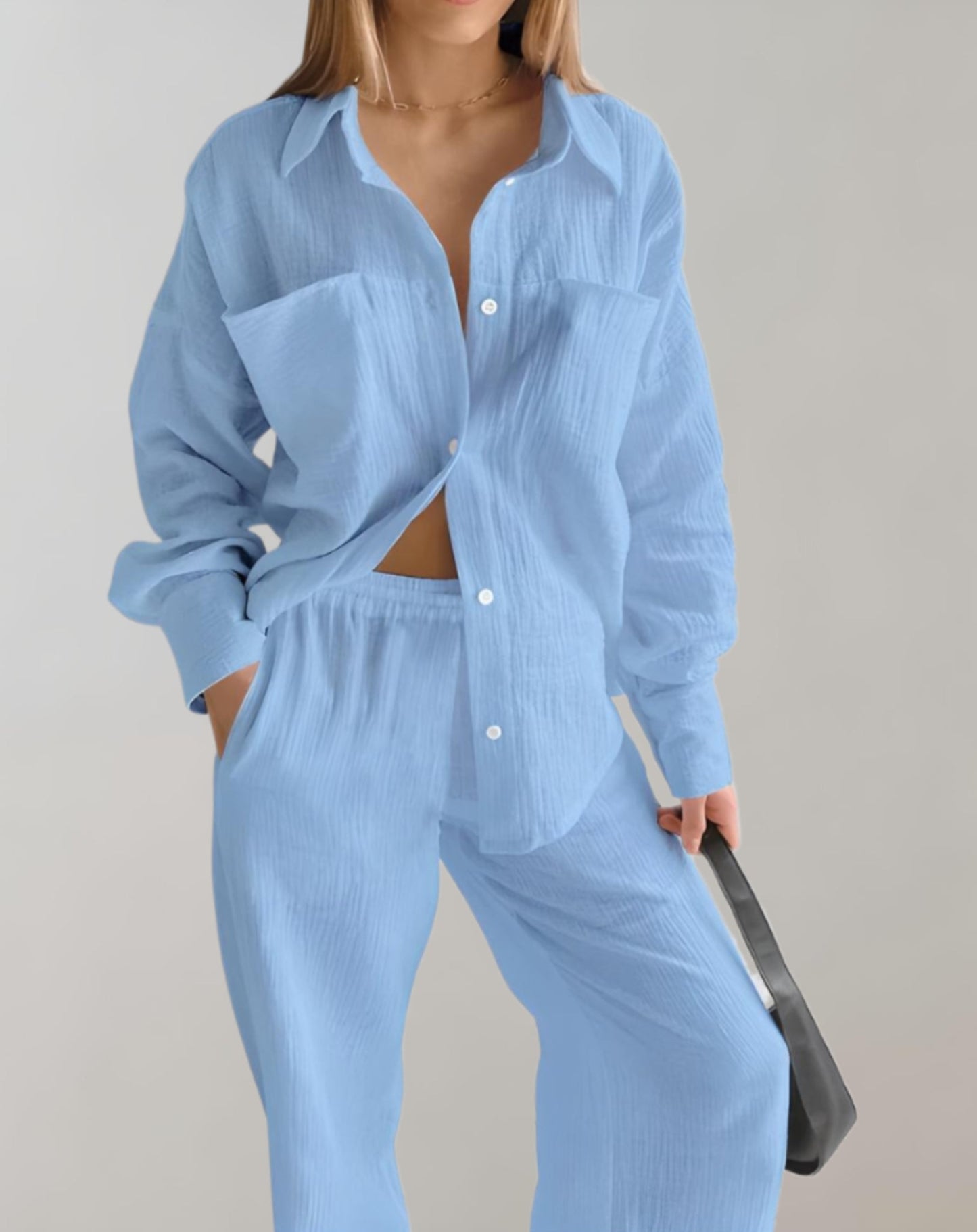 2-delige Vrouwen Set - Mitsy - Stijlvol Ontwerp, Duurzaam Materiaal - Perfect Voor Elke Gelegenheid