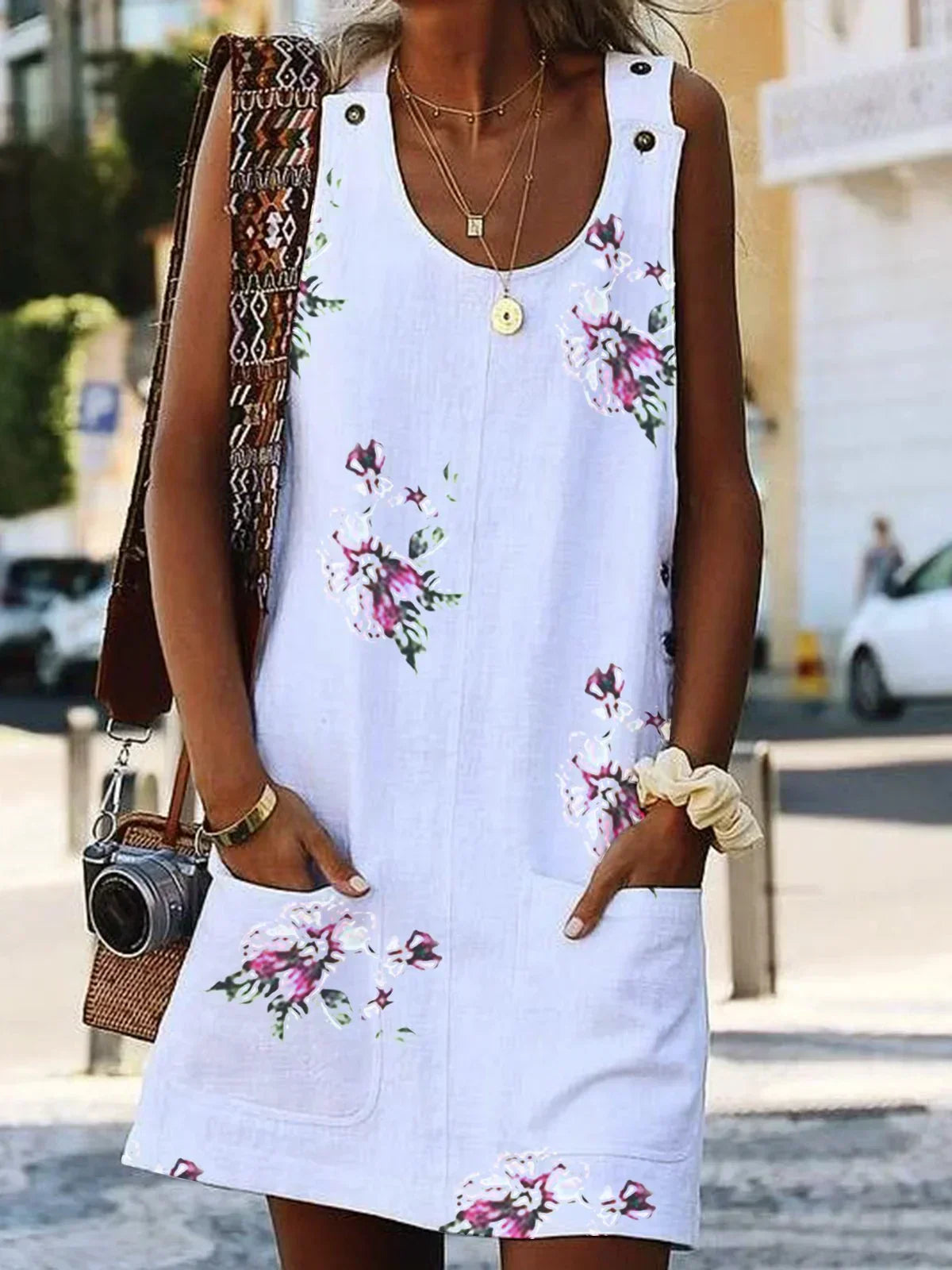 zomerjurk met knopen