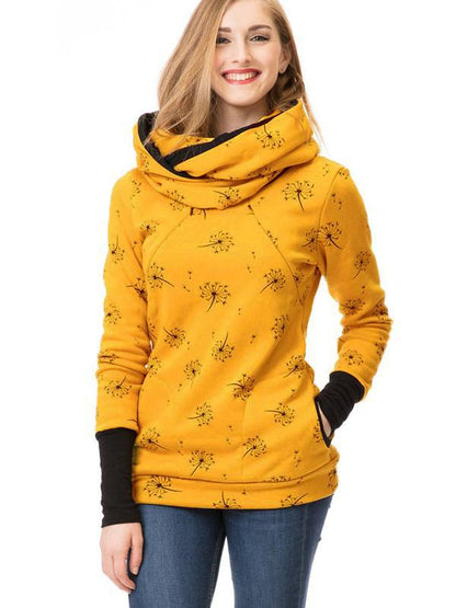 Sharon zwangerschapschoentjes, verpleegsters sweatshirts, bloemenprint, zakken, ritssluiting, borstvoedingskleding