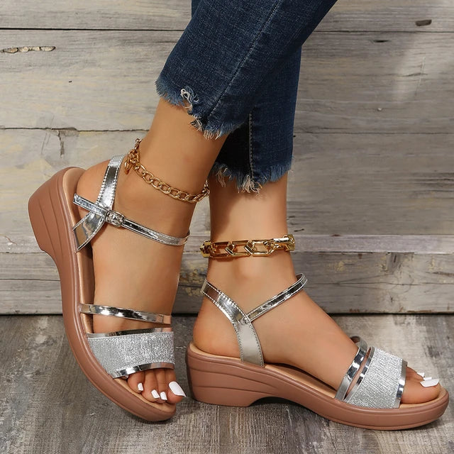 Acantha - Stijlvolle Orthopedische Sandalen met Glitter