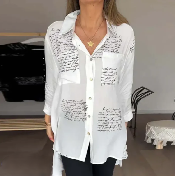Helena - Elegante en comfortabele button-down blouse