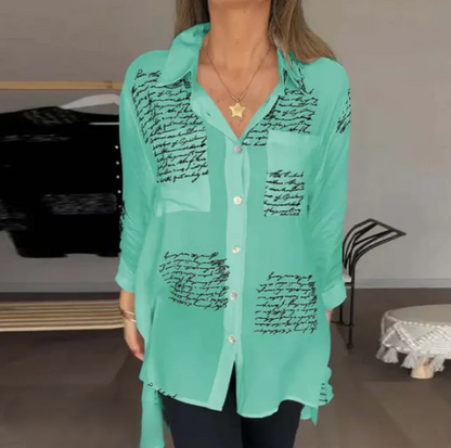 Helena - Elegante en comfortabele button-down blouse