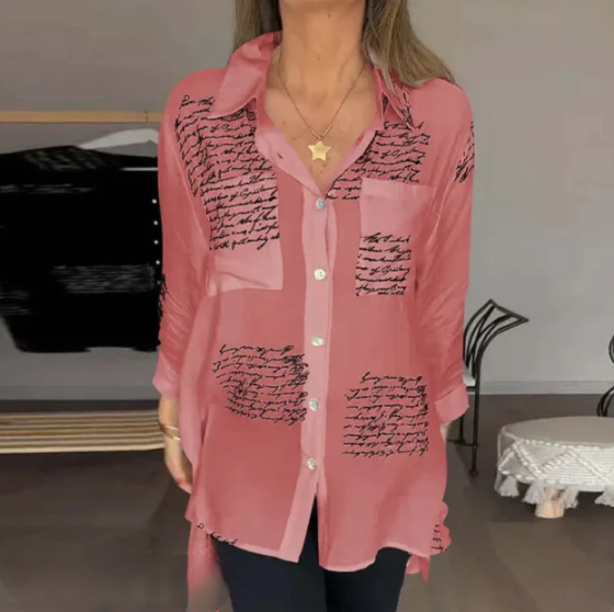 Helena - Elegante en comfortabele button-down blouse
