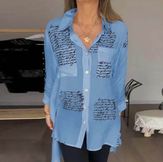 Helena - Elegante en comfortabele button-down blouse