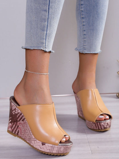 Brigitte® | Sandalen met hoge hak gemaakt van PU-leer
