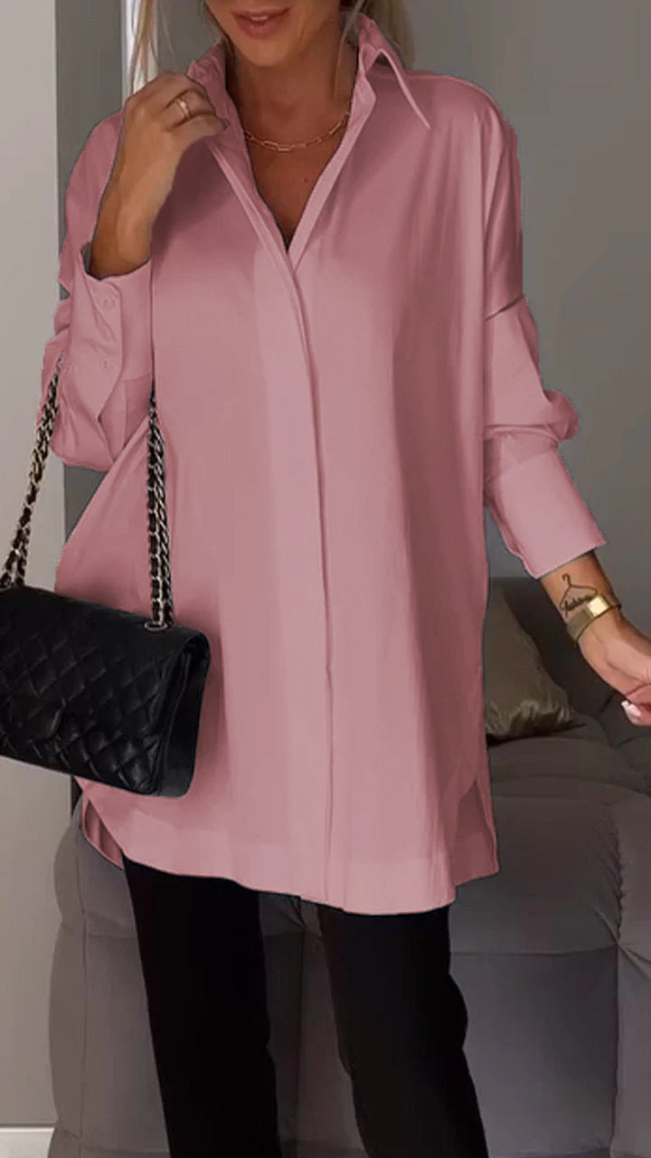 Bettina Blouse chique en mousseline de soie grande taille