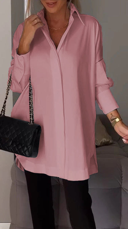 Bettina Blouse chique en mousseline de soie grande taille